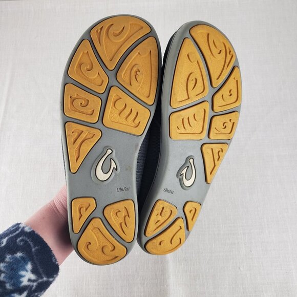 Olukai Nohea Mesh Shoes Gray Convertible Slip On Comfort Mens Size 9.5 - Picture 8 of 10